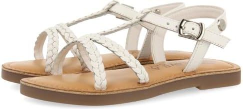 Gioseppo - Cinisi - Sandalen - Wit - Leer - Vlechtwerk