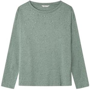 Springfield Nieuw structuurhemd met boomborduurwerk, groen, S