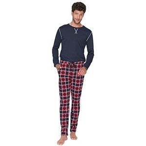 Mannelijke pyjama Bottoms -Slim, marineblauw, S