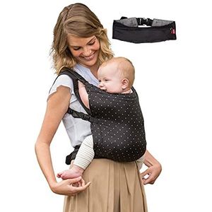 Infantino Zip Ergonomic Travel Carrier - Ergonomic face-in compact, front and back carry, for newborns and toddlers 12lbs- 40lbs / 5.4 - 18.1 kg