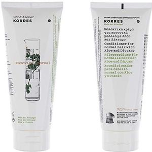 KORRES Aloë & Dittany verzorgende spoeling voor normaal haar, voor vocht en elasticiteit, siliconen- en parabenen, veganistisch, 200 ml
