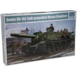 Trumpeter 01571 modelbouwset Soviet SU-152 Self-propelled Heavy How., medium