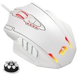 Redragon M908 Impact - Gaming Muis - Wit - Optische Bedrade Muis - 12400 DPI - 20 Programmeerbare Knoppen