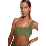 Trendyol Dames gebreide bikinitop, groen, 40, Groen, 44