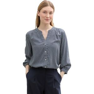 Tom Tailor - Blouse - All-over Motief - Loose Fit - Pure Viscose
