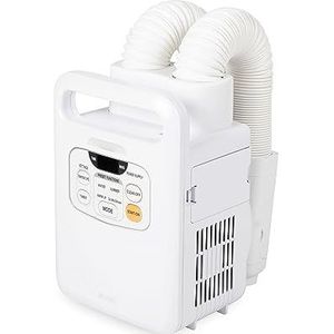 Iris Ohyama, 3-in-1 dekbedverwarmer, droger en desinfecteerder, 700W, verlengbare slang, huisstofmijtmodus, voor beddengoed, schoenen - FK-W1 - Wit