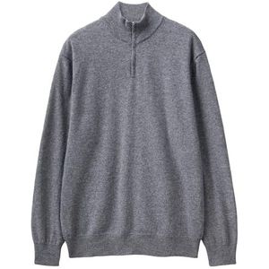 United Colors of Benetton Gebreid vest voor heren, Grijs, S