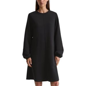 Marc O'Polo - Jurk - Zwart - Jersey - Knielengte - Losse Pasvorm
