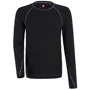 Thermisch ondergoed shirt e.s. katoen stretch longsleeve zwart maat L