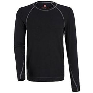 Thermisch ondergoed shirt e.s. katoen stretch longsleeve zwart maat L