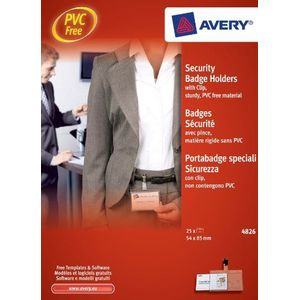 Avery ID-kaarthoes met clip 54 x 85 mm