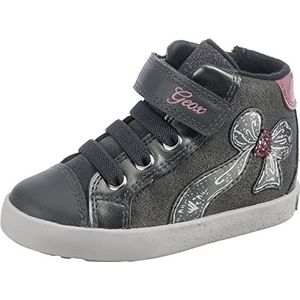 Geox Babymeisjes B Kilwi Girl A Sneaker, DK Grey/DK PINK, 24 EU