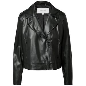 Comma - 2158065 Damesjas - Zwart - Reverskraag - Lange Mouwen - Regular Fit