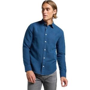 Lee - Patch Shirt - Orion Blue - Overhemd - Lange Mouwen