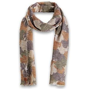 ESPRIT heren sjaal camouflage patroon, bruin (camel 230), One Size