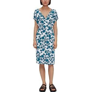 s.Oliver BLACK LABEL dames jurk kort, blauwgroen., 32