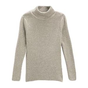 Koton Meisjes Turtle Neck Sweater Geribbeld, grijs (023), 11-12 Jaar