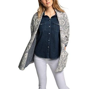 ESPRIT Cape voor dames, meerkleurig (grey/blue 420), M