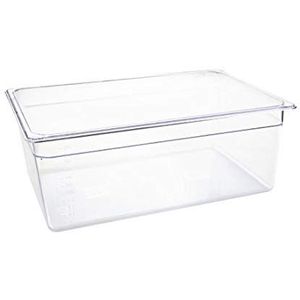 Vogue 1/1 Gastronorm Container 200mm 25,60 liter Clear Catering Voedsel Opslag Pan