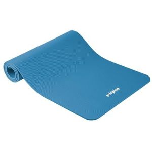 Hoogwaardige yogamat voor pilates, fitness en yoga Rebel Active RBA-3150-BL; 183x61 cm, dikte 1 cm, NBR, blauw