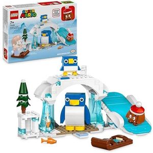 LEGO Super Mario Uitbreidingsset: Sneeuwavontuur met penguin en familie Kinderspeelgoed met Goomba Figuur, Rollenspellen Cadeau voor Gamers, Jongens en Meisjes vanaf 7 jaar 71430