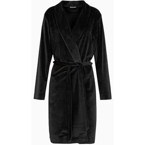 EMPORIO ARMANI CHENILLE JURK VOOR VROUWEN, ZWART, L, Zwart, L