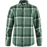 Fjällräven Singi Flannel Overshirt W Dames T-Shirt, Patina Green-Deep Patina, L