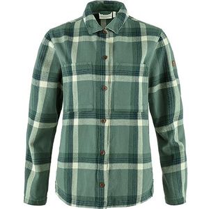Fjällräven Singi Flannel Overshirt W Dames T-Shirt, Patina Green-Deep Patina, L