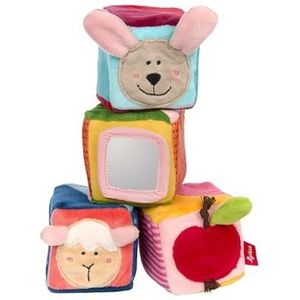 SIGIKID 42782 dobbelstenen set PlayQ meisjes en jongens babyspeelgoed aanbevolen vanaf 3 maanden meerkleurig