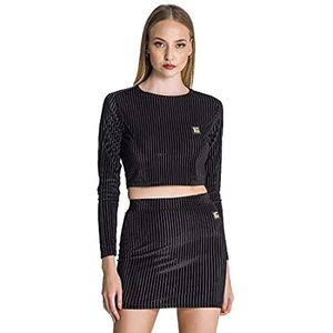 Gianni Kavanagh Black Destiny T-shirt met lange mouwen voor dames, Zwart, M