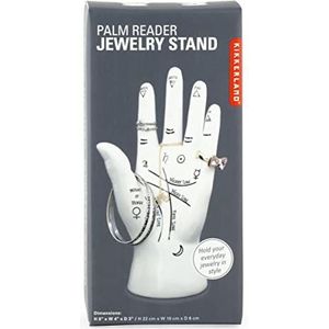 Kikkerland JK17 Palm Reader sieraden standaard, wit