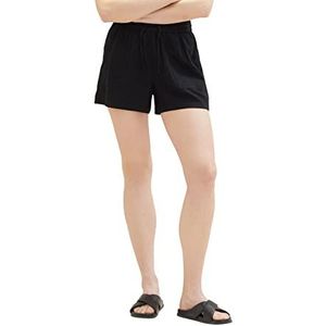 Tom Tailor Denim dames 1036520 bermuda shorts, 14482 - Deep Black, XL