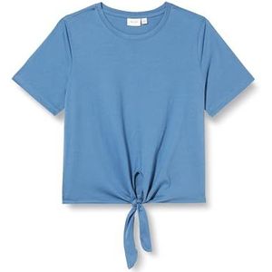 Vila Dames Vipippa O-hals S/S stropdas T-shirt/R, Coronet Blue, S, Coronet Blauw, S