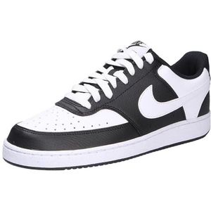 Nike Court Vision Lo Sneakers voor heren, zwart/wit, 48,5 EU, zwart wit, 48.5 EU