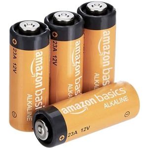 Amazon Basics 4-pack 23A alkalinebatterij, 12 volt, langdurig vermogen