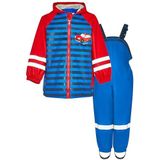 Playshoes - Regenpak - Blauw - Tweedelig - Waterdicht - Racewagen