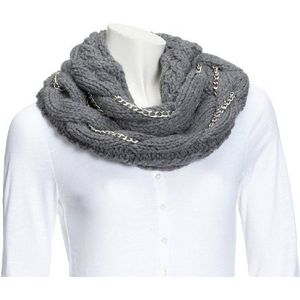 Damessjaal Heavy Knit Coll, grijs (medium grey), One Size (Fabrikant maat:ONESIZE)