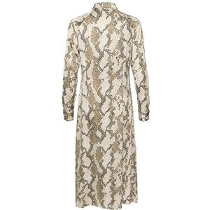 Part Two LamiyaPW Jurk voor dames, regular fit, lange mouwen, French Oak Snake Print, 38