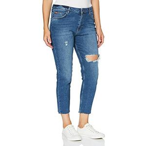 Lee Cooper Holly Cropped Jeans, voor dames, blauw, 27W x 29L