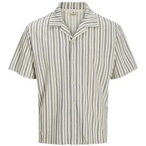 JACK & JONES Heren Jprbluleo Ss Shirt, cloud dancer, S