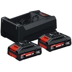 Bosch - Blauw - Accu Starterset EXBA18V-40 - 2x EXBA18V-40 + Lader GAL 12V/18V-80