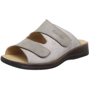 Ganter Dames Monica, breedte G-slippers, Grijs Kiesel 6700, 43 EU