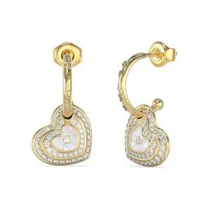 GUESS AMAMI Jube04019JWYGWHT/U luchtjets van roestvrij staal voor Femme Gold, één maat, roestvrij staal,