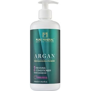 Pure Mineral - Versterkende Argan Conditioner - Hydraterend en Anti-Frizz voor Droog Haar - Rijk aan Vitamine E - Zonder sulfaten, parabenen, petrolaten - 500ml