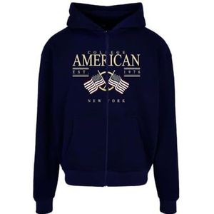 AMERICAN COLLEGE USA Sweatshirt met ritssluiting, American College, kinderen, uniseks, Blauw, 16 Jaar