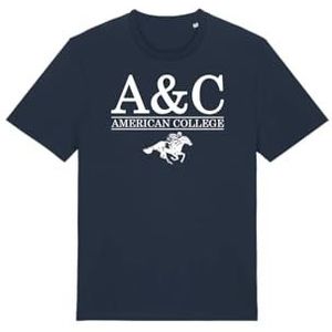 AMERICAN COLLEGE USA T-shirt, marineblauw, 12 jaar, casual, Blauw, 12 Jaar