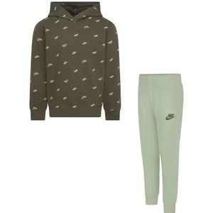 Nike Club Monogram trainingspak voor kinderen, zwart, 86J802-042, Groen, 5-6 Jaar