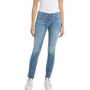 Replay New Luz Skinny fit jeans voor dames, 009, medium blue., 25W x 32L