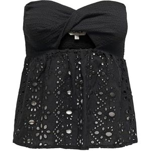 Bandeau Top - Wit - Broderie Anglaise - Regular Fit