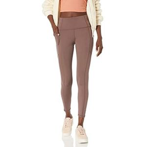 Juicy Couture Essentiële legging voor dames met zakken, Pruim Truffel, L